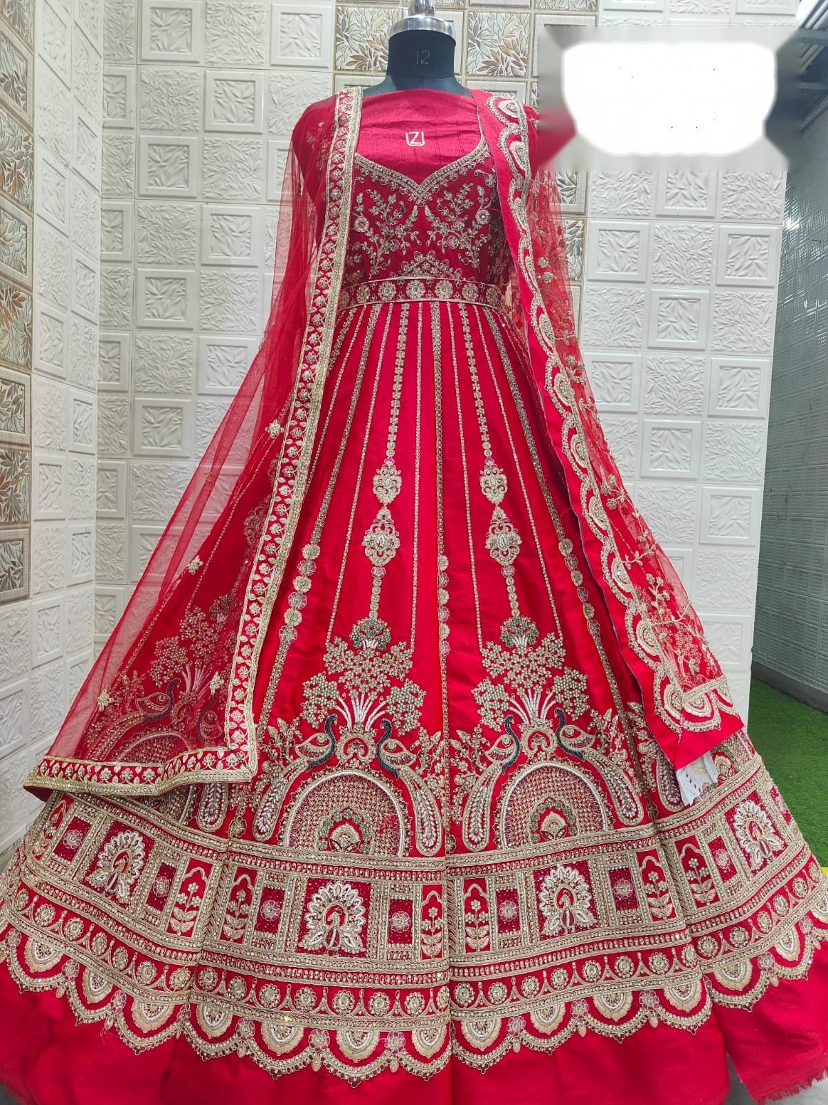 Red Embroidered Lehenga Choli
