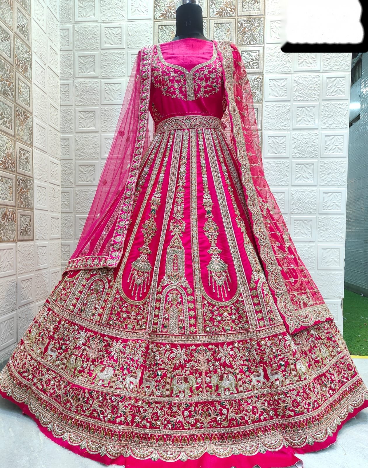 Pink Embroidered Designer Lehenga