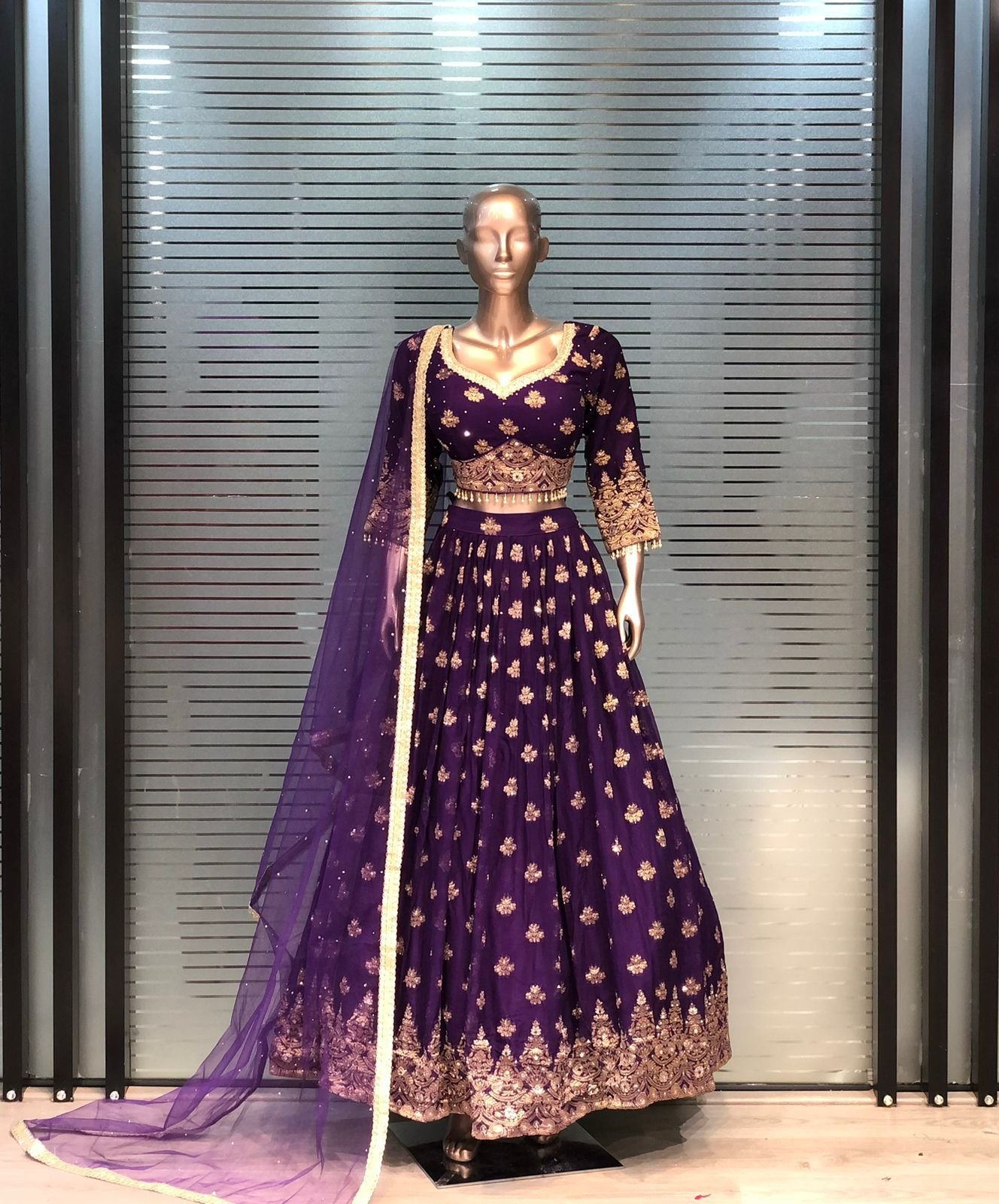 Royal Purple Designer Lehenga Choli