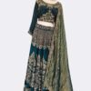 Handwork heavy lengha with shimmer duppatta