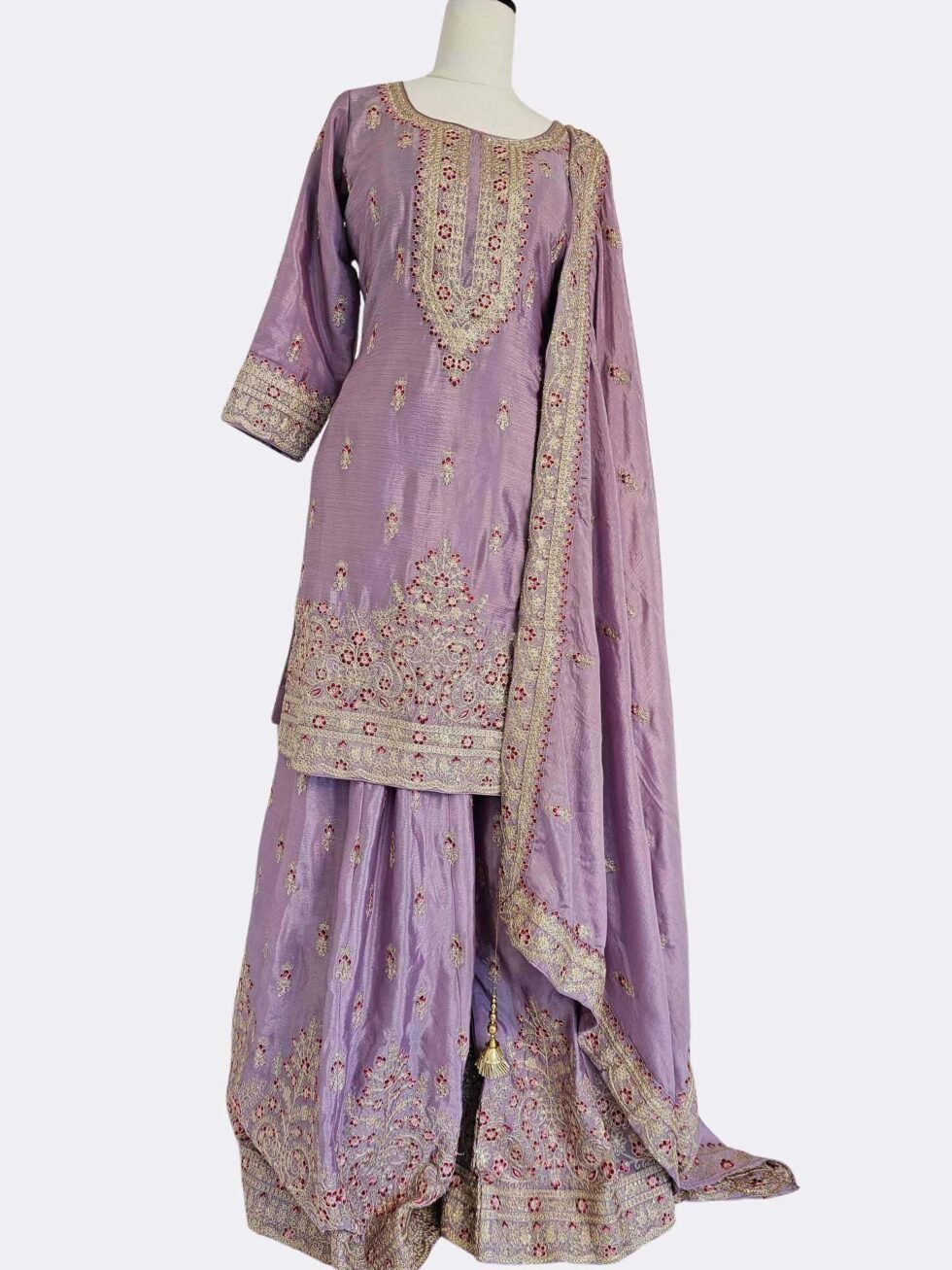 lilac threadwork sharara